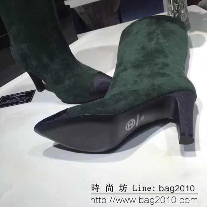 CHANEL香奈兒 2018秋冬新品系列 878 推薦款 香奈兒雙色靴 QZS1919